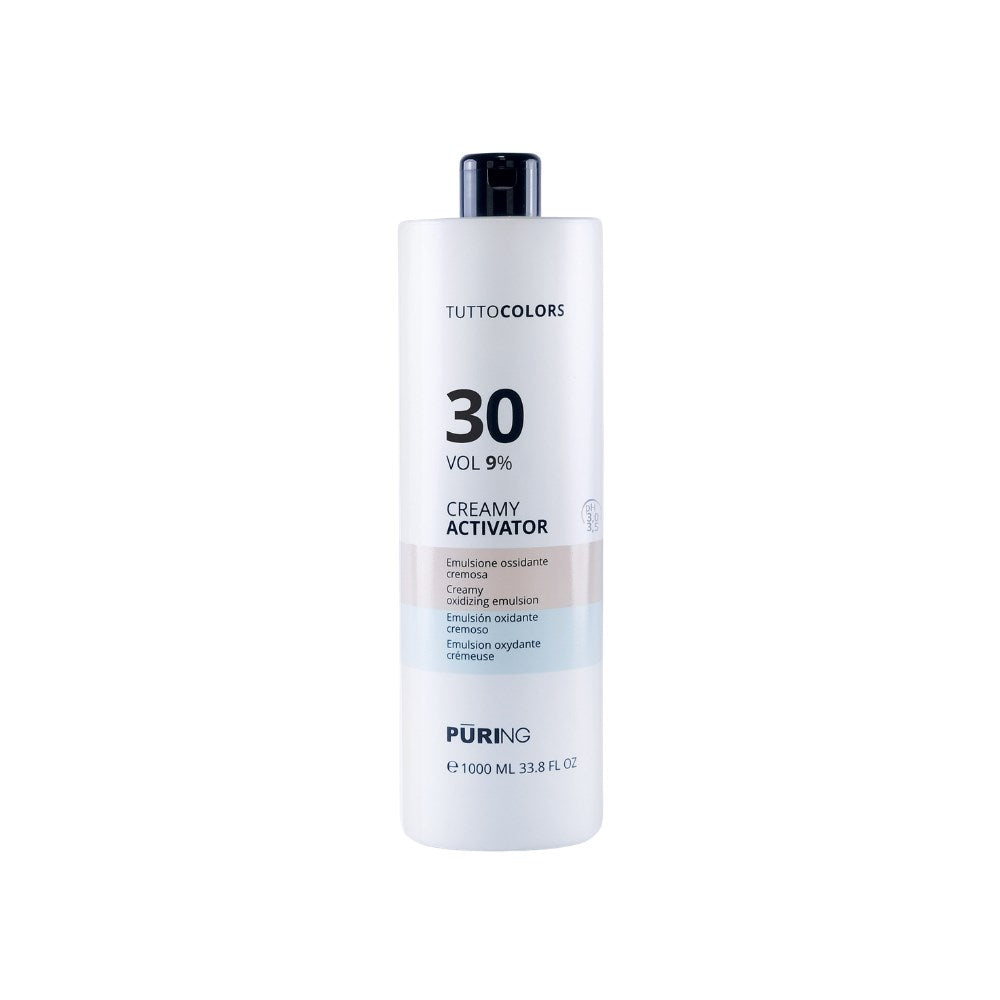 PURING Tuttocolors 30 Vol %9 Profesyonel Saç Boyası Aktivatörü Krem Oksidan 1000ml