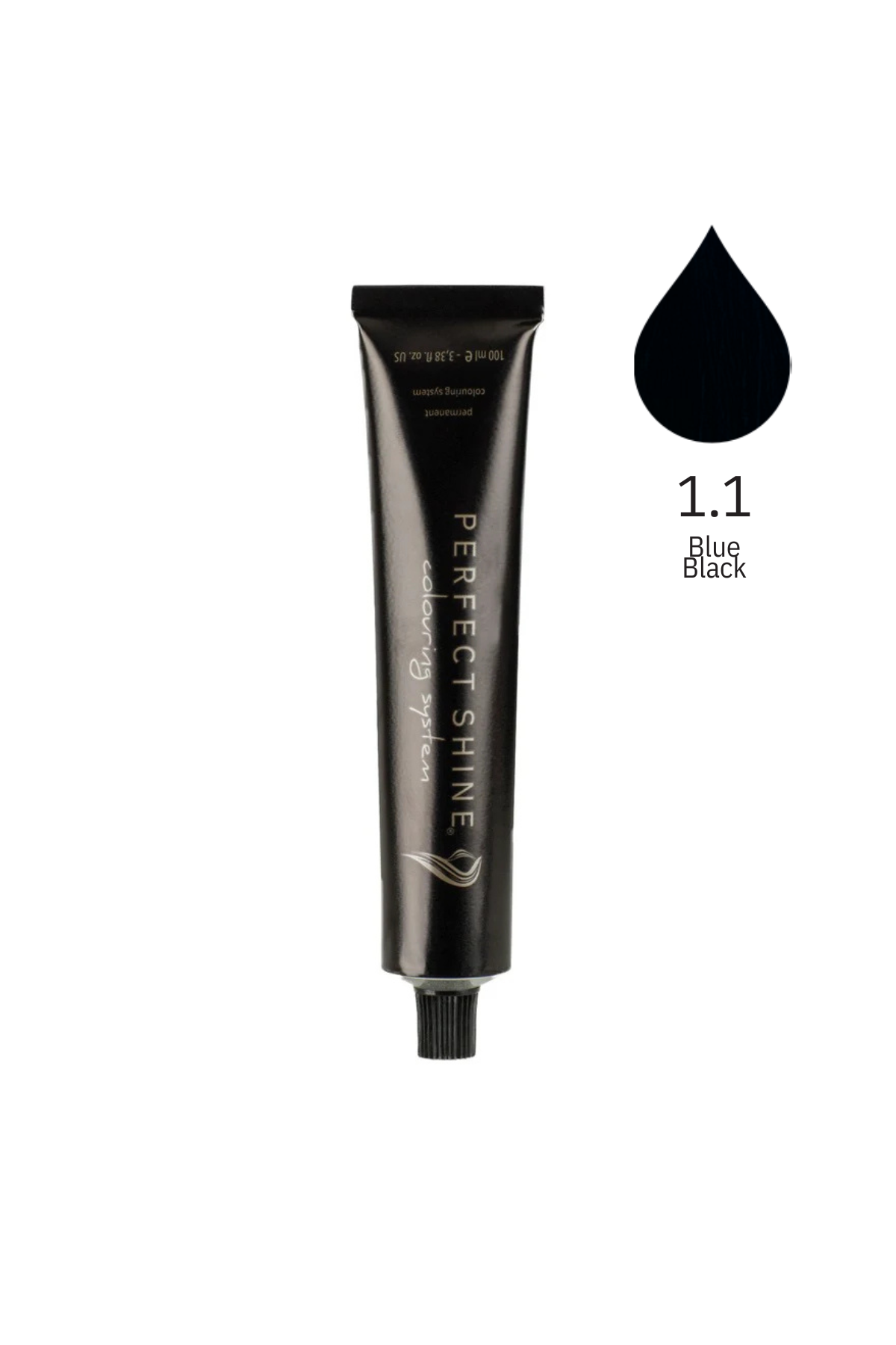 Perfect Shine Permanent Profesyonel Saç Boyası 100ml - Yoğun Mavi Siyah (ASH - 1.1)