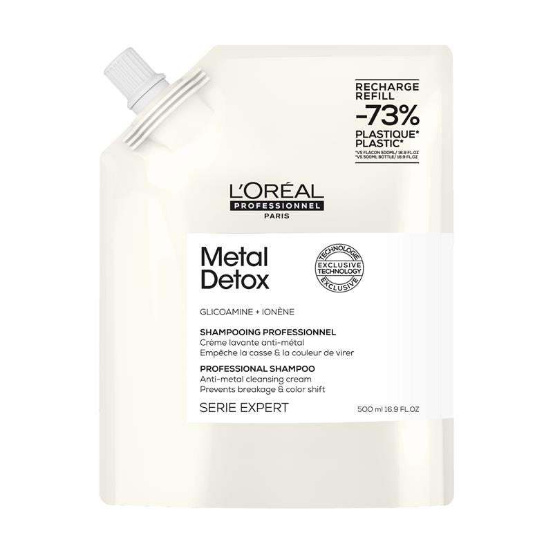 L'Oreal Professionnel Metal Detox İşlem Görmüş ve Yıpranmış Saçlar İçin Metal Karşıtı Arındırıcı Refill Şampuan 500ml