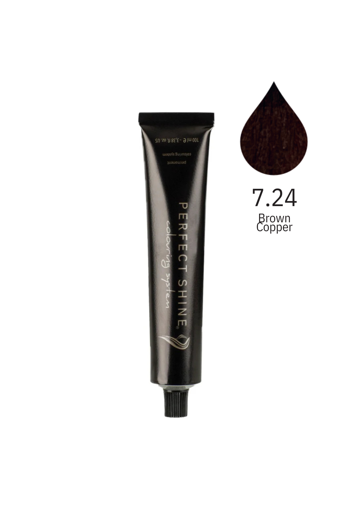 Perfect Shine Permanent Profesyonel Saç Boyası 100ml - Bakır Yansımalı Mocha/Bakır Kahve (MOCHA-7.24)