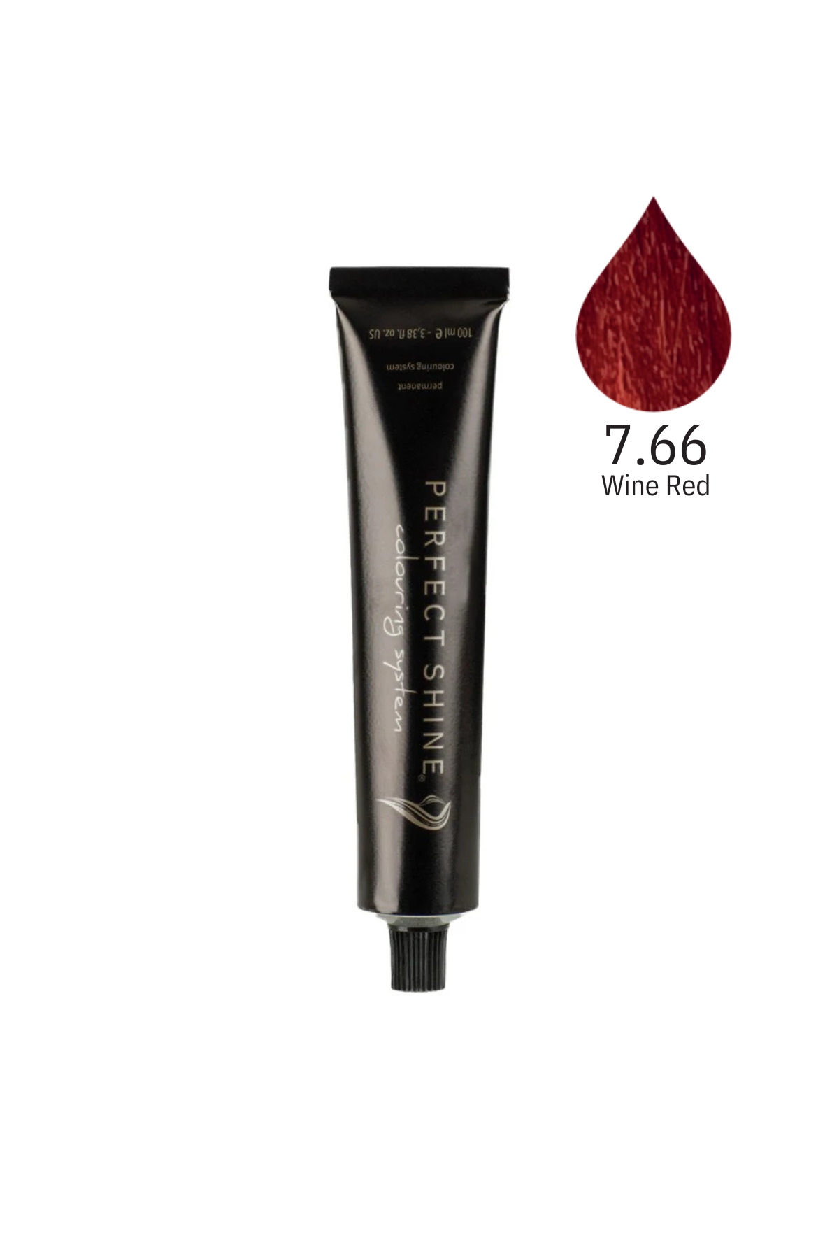 Perfect Shine Permanent Profesyonel Saç Boyası 100ml - Şarap Kızılı/Lal Kızıl (RED-7.66)