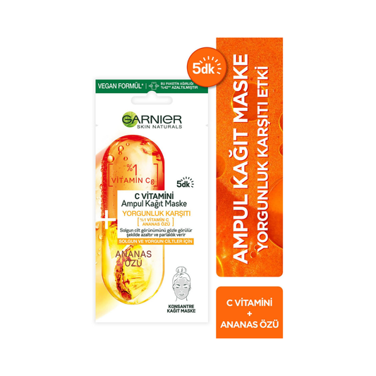 Garnier C Vitamini Ampul Kağıt Maske