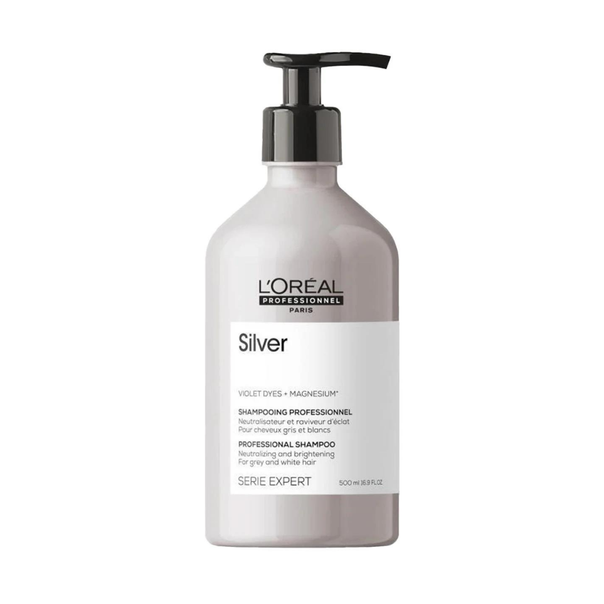 L'Oreal Professionnel Serie Expert Silver Çok Açık Sarı, Gri Ve Beyaz Saçlar Renk Dengeleyici Mor Şampuan 500ml