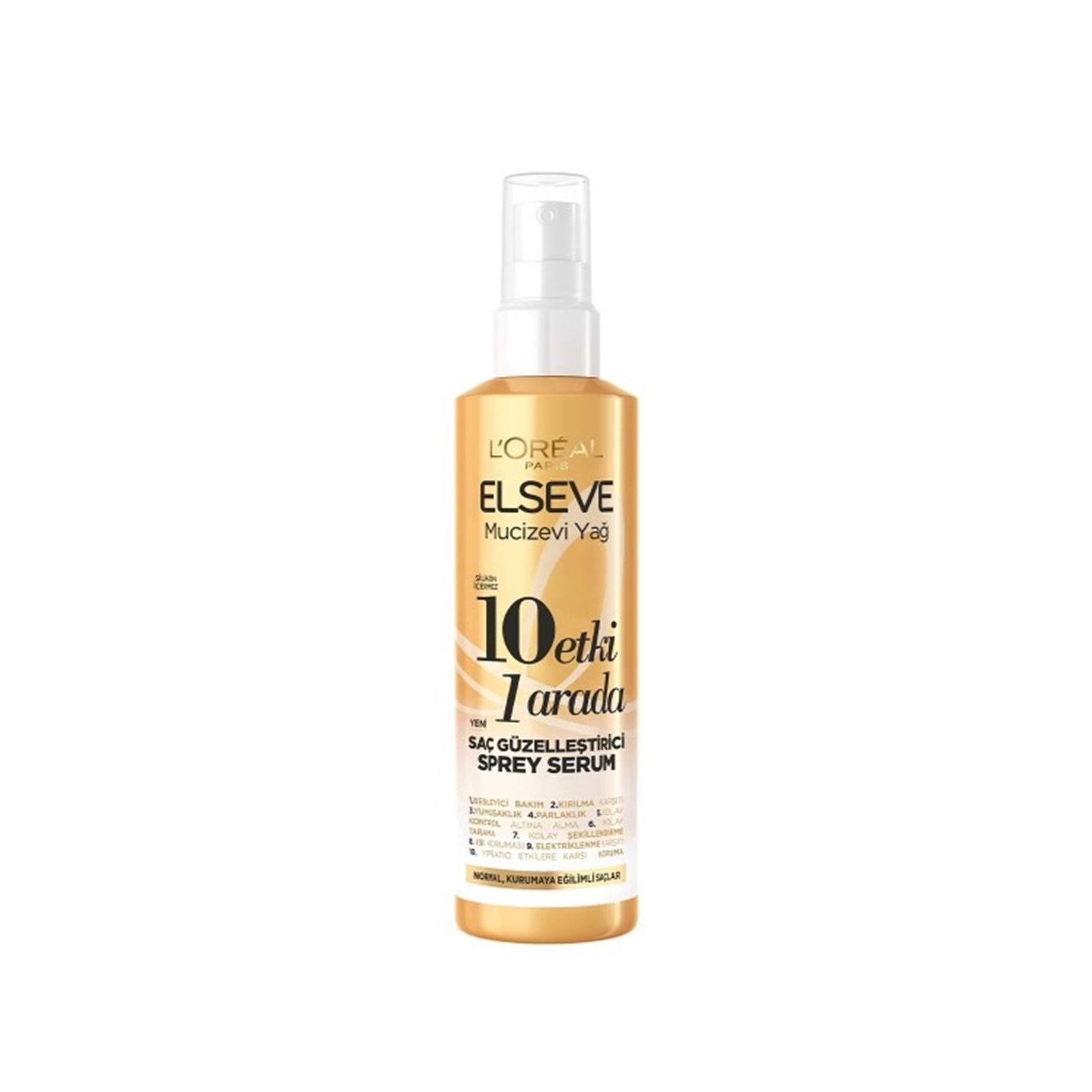 L'Oreal Paris Elseve Mucizevi Yağ 10 Etki 1 Arada Saç Güzelleştirici Sprey Serum 150ml