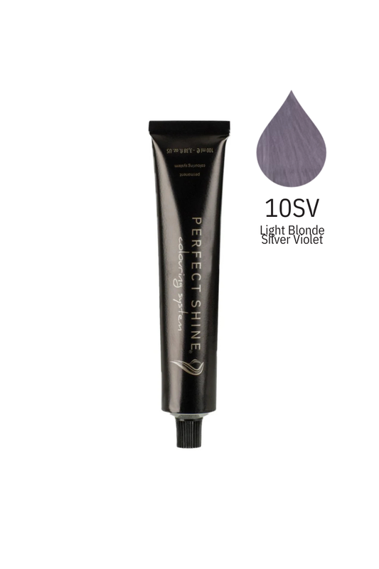 Perfect Shine Permanent Profesyonel Saç Boyası 100ml - Gümüş Viyole Sarı /Açık Lavanta(VIOLET-10SV)