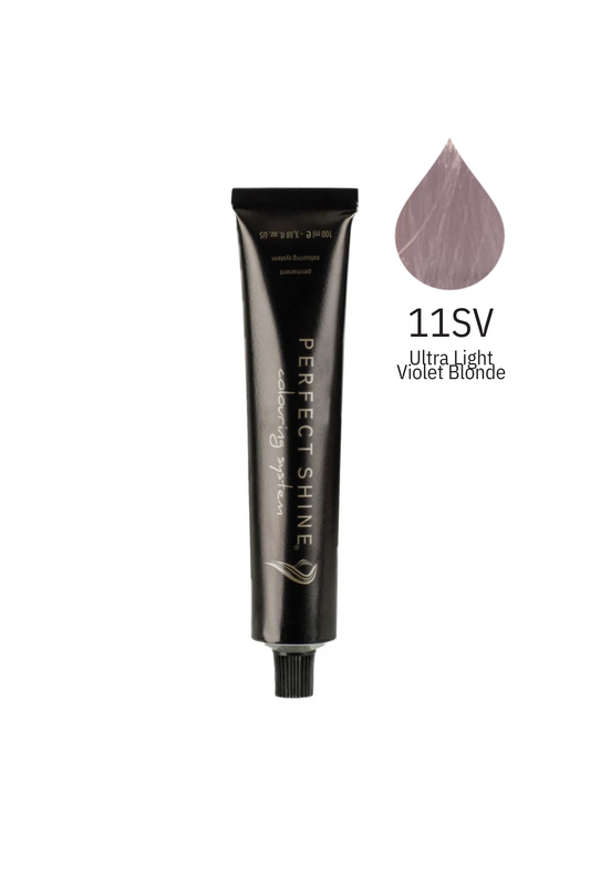 Perfect Shine Permanent Profesyonel Saç Boyası 100ml - Ultra Açık Viyole Platin/Gümüş Lila (VIOLET-11SV)