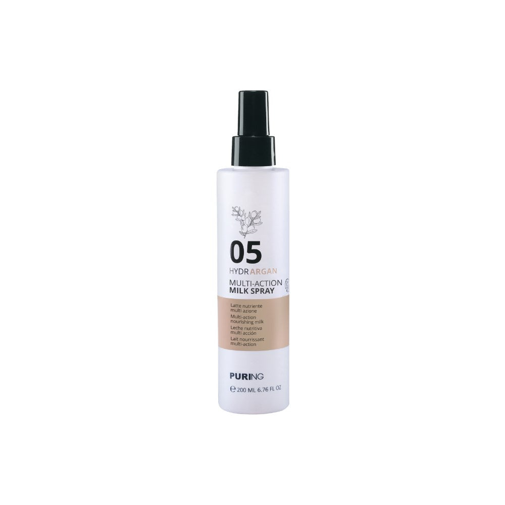 PURING 05 HydrArgan Kuru ve Yıpranmış Saçlar için Argan Yağlı Durulanmayan Saç Bakım Sütü 200ml
