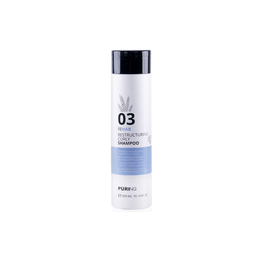 PURING 03 Rehab Kıvırcık Dalgalı Saçlar için İpek&Buğday Proteinli Bukle Belirginleştirici Şampuan 300ml