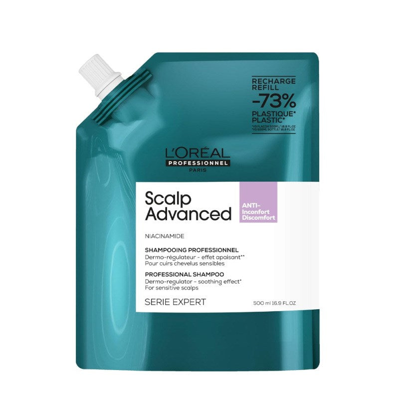 L'Oreal Professionnel Scalp Advanced Anti-Discomfort Hassas Baş Derisi İçin Yatıştırıcı Şampuan Refill 500ml