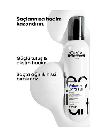L'Oreal Professionnel Tecni Art Full Volume Extra Ekstra Hacimlendirici Saç Köpüğü 250ml