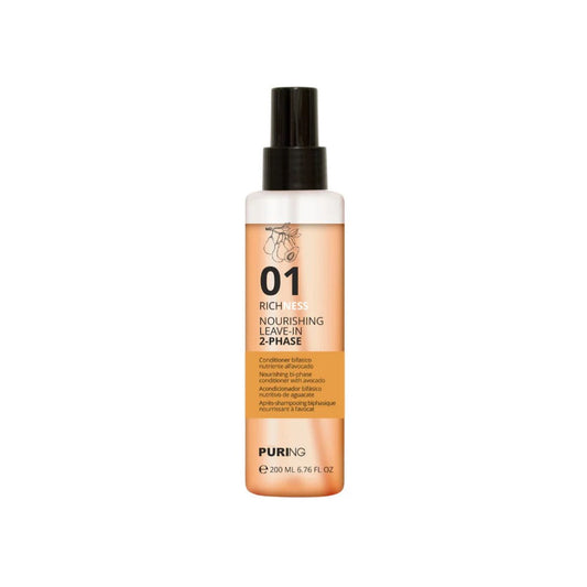 PURING 01 Richness Kuru Yıpranmış Saçlar için Avokado&Badem Yağlı Saç Spreyi 200ml