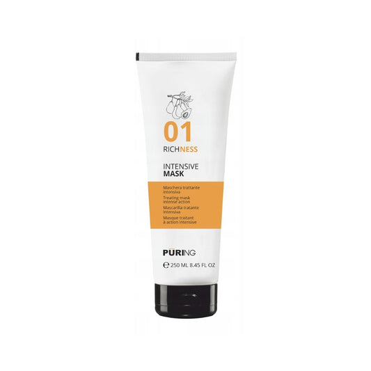 PURING 01 Richness Kuru Yıpranmış Saçlar için Avokado&Keten Tohumu Yağı Besleyici Onarıcı Saç Maskesi 250ml