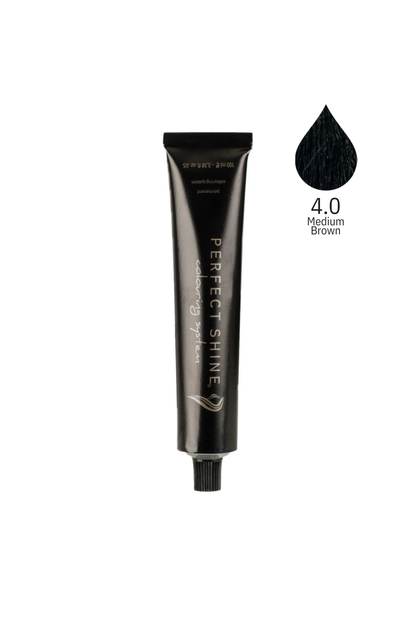 Perfect Shine Permanent Profesyonel Saç Boyası 100ml -Yoğun Orta Kahve/Doğal Kestane(NATURAL- 4.0)