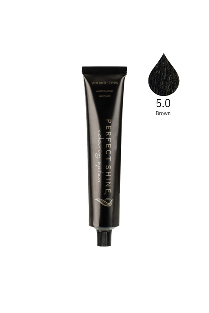 Perfect Shine Permanent Profesyonel Saç Boyası 100ml -Yoğun Açık Kahve/Doğal Renk(NATURAL- 5.0)