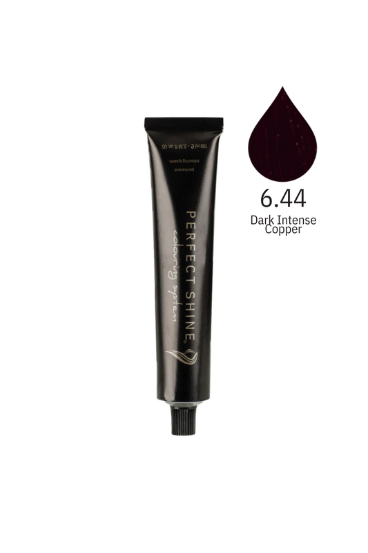Perfect Shine Permanent Profesyonel Saç Boyası 100ml - Koyu Yoğun Kızıl Bakır/Ateş Kiremit (INTENSE COPPER-6.44)