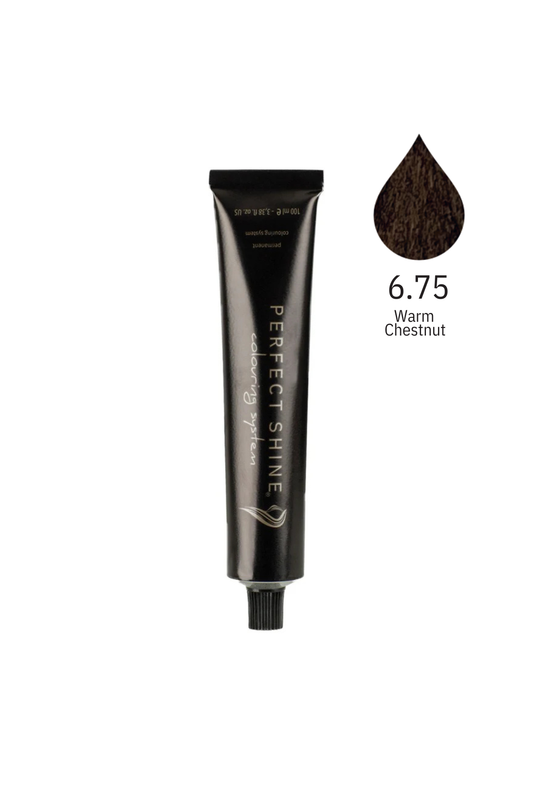 Perfect Shine Permanent Profesyonel Saç Boyası 100ml -Sıcak Kestane / Kızıl Kestane (BROWN MAHOGANY-6.75)