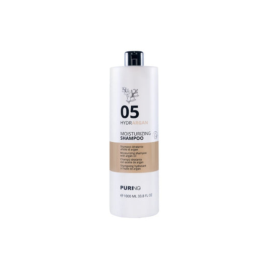 PURING 05 HydrArgan Normal ve Kuru Saçlar için Argan&Keten Tohumu Yağlı Nemlendirici Şampuan 1000ml