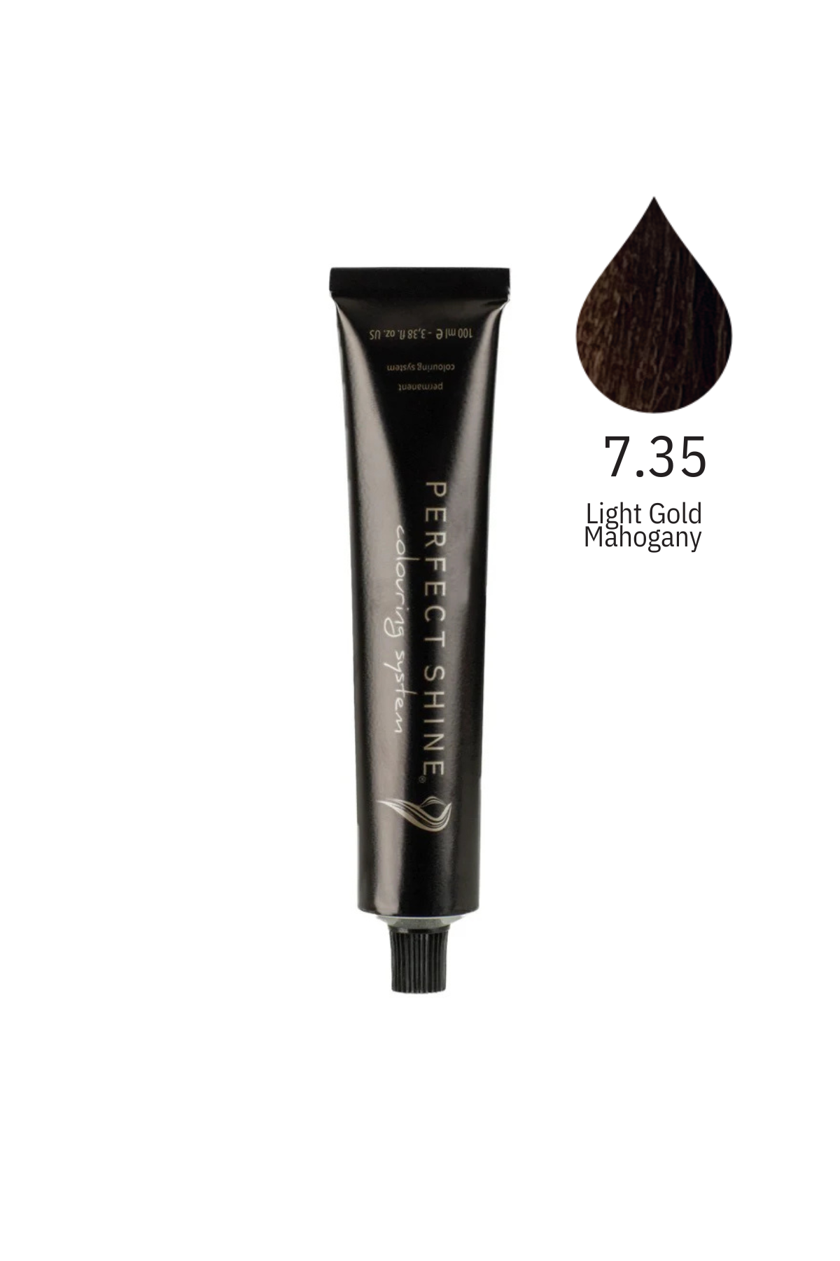 Perfect Shine Permanent Profesyonel Saç Boyası 100ml -Tütün Kumral/Tarçın Bronz Kumral (GOLD MAHOGANY-7.35)