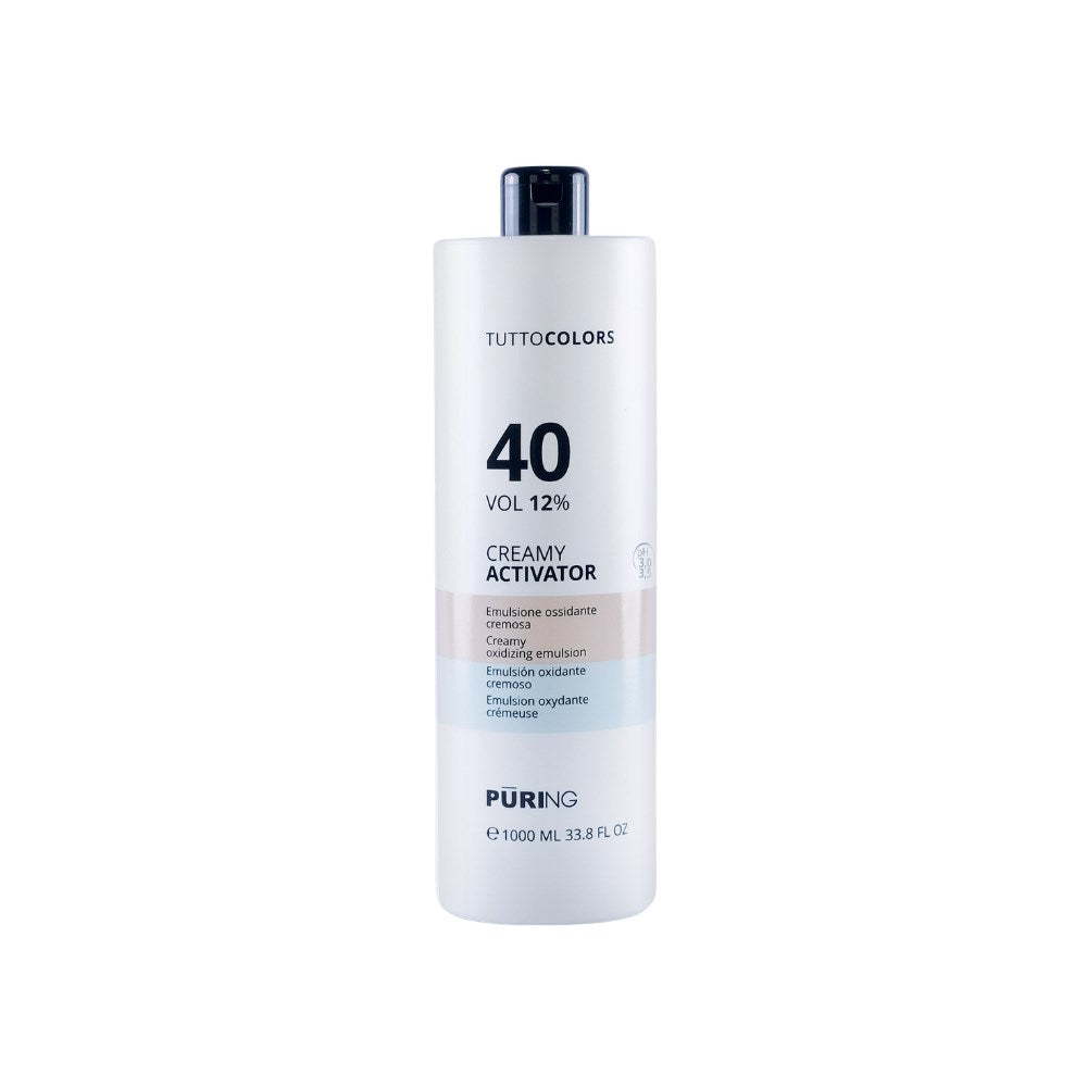 PURING Tuttocolors 40 Vol %12 Profesyonel Saç Boyası Aktivatörü Krem Oksidan 1000ml