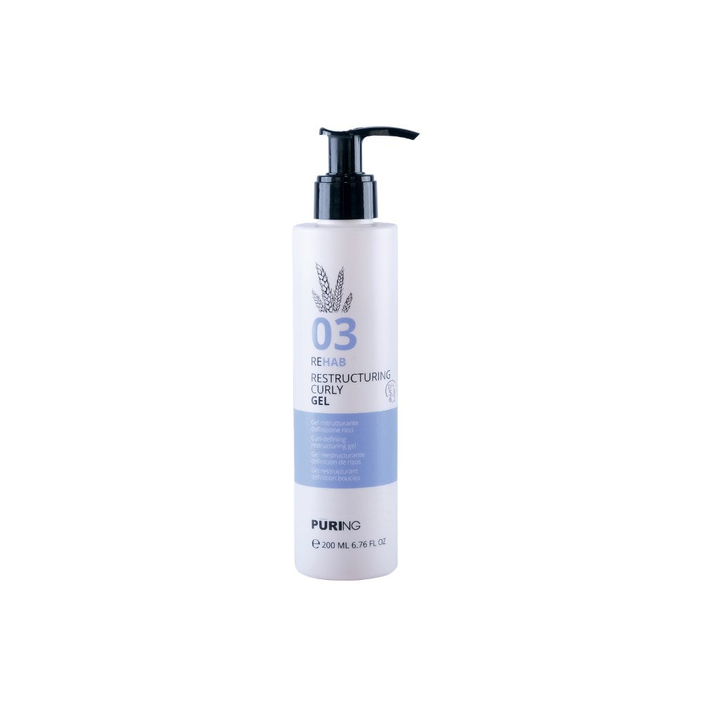 PURING 03 Rehab Kıvırcık Saçlar için İpek&Buğday Proteinli Bukle Belirginleştirici Saç Jölesi 200ml