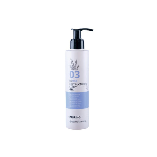 PURING 03 Rehab Kıvırcık Saçlar için İpek&Buğday Proteinli Bukle Belirginleştirici Saç Jölesi 200ml