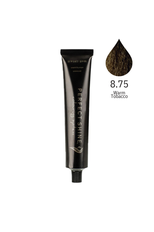 Perfect Shine Permanent Profesyonel Saç Boyası 100ml - Sıcak Tütün Sarısı / Bronz Sarı (BROWN MAHOGANY-8.75)