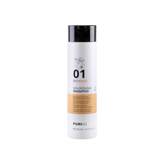 PURING 01 Richness Kuru Yıpranmış Saçlar için Avokado,İpek Proteini Besleyici Onarıcı Şampuan 300ml