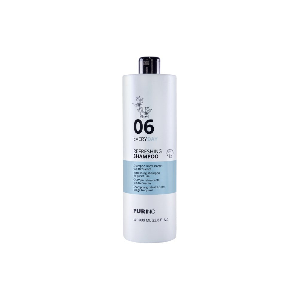 PURING 06 Everyday Tüm Saçlar için Nane&Mentollü Hassas Saç Derisi Ferahlatıcı Şampuan 1000ml