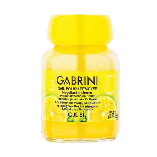Gabrini Oje Sil Cam Şişe Süngerli Aseton Limon 75ml