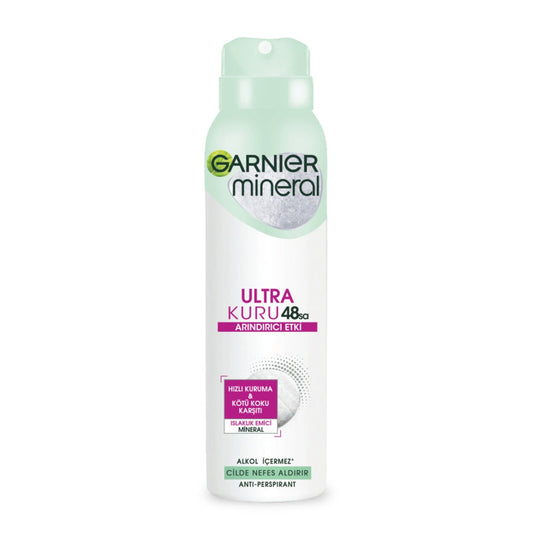 Garnier Mineral Ultra Kuru Kadın Sprey Deodorant 150ml