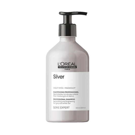 L'Oreal Professionnel Serie Expert Silver Çok Açık Sarı, Gri Ve Beyaz Saçlar Renk Dengeleyici Mor Şampuan 500ml