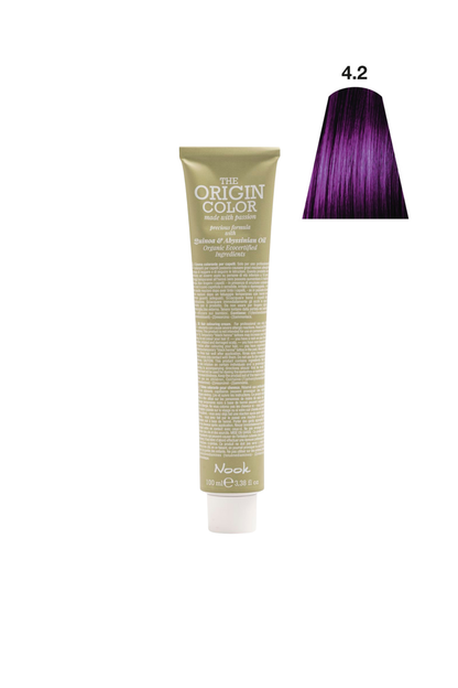 Nook Origin Color Profesyonel Saç Boyası 100ml - Derin Viyole / Gece Moru (4.2 - VIYOLE DERİN MOR)