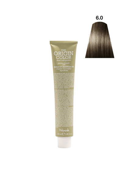 Nook Origin Color Profesyonel Saç Boyası 100ml-Klasik Koyu Doğal Kumral/Nötr Koyu(6.0- DOĞAL KESTANE)