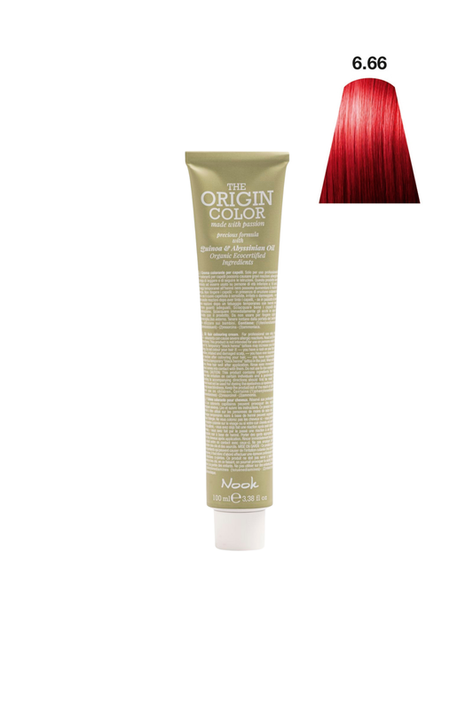 Nook Origin Color Profesyonel Saç Boyası 100ml - Yakut Kızılı/Yoğun Gerçek Kırmızı(6.66 -YOĞUN KIZIL)
