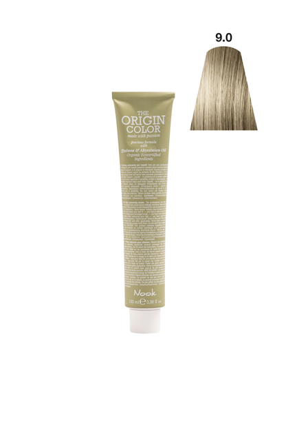 Nook Origin Color Profesyonel Saç Boyası 100ml - Açık Doğal Sarışın / Klasik Sarı (9.0 - DOĞAL SARI)