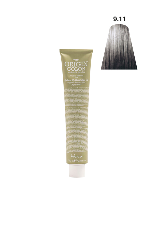 Nook Origin Color Profesyonel Saç Boyası 100ml - Açık Yoğun Küllü (9.11 - AÇIK KÜLLÜ PLATIN)