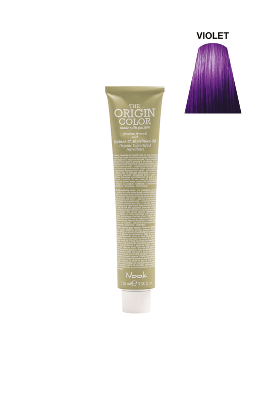 Nook Origin Color Profesyonel Saç Boyası 100ml - Sarılaşma Karşıtı Mor Ton Ayarlayıcı (VIOLET)
