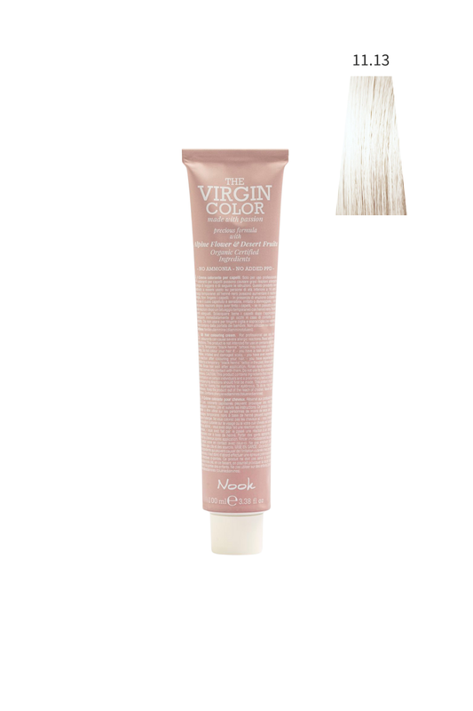 Nook Virgin Color Profesyonel Saç Boyası 100ml-Ekstra Açık Buzlu Bej Platin(11.13-BEIGE DOĞAL AÇIK)