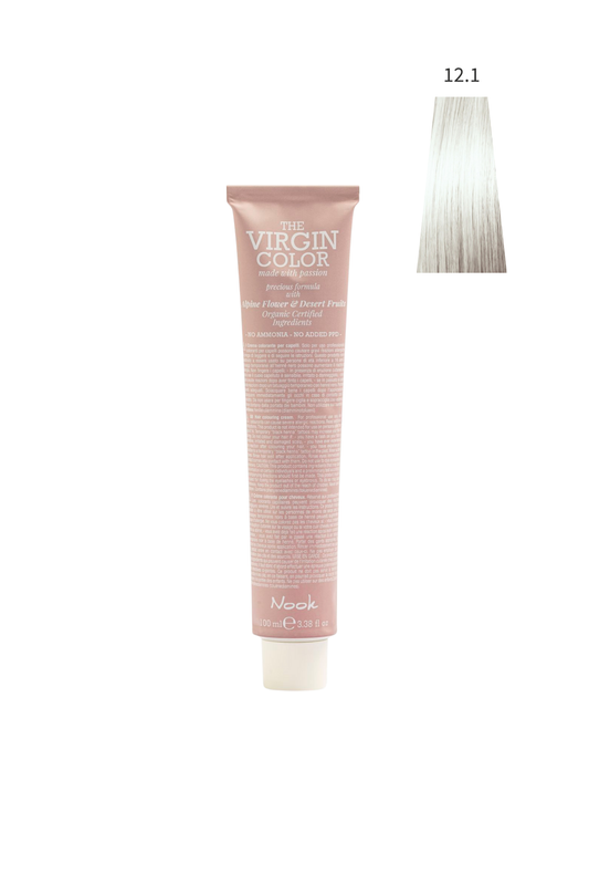 Nook Virgin Color Profesyonel Saç Boyası 100ml-Süper Açıcı Küllü Sarı/Buz Platin(12.1-SUPER GÜMÜŞ PLATIN)