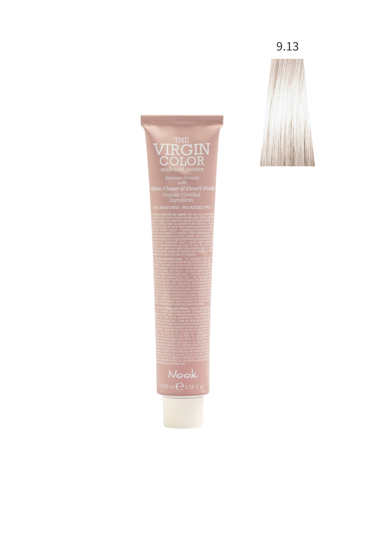 Nook Virgin Color Profesyonel Saç Boyası 100ml-Bej Sarışın/Soğuk Bebek Sarısı(9.13 -BEIGE AÇIK BEJ SARI)
