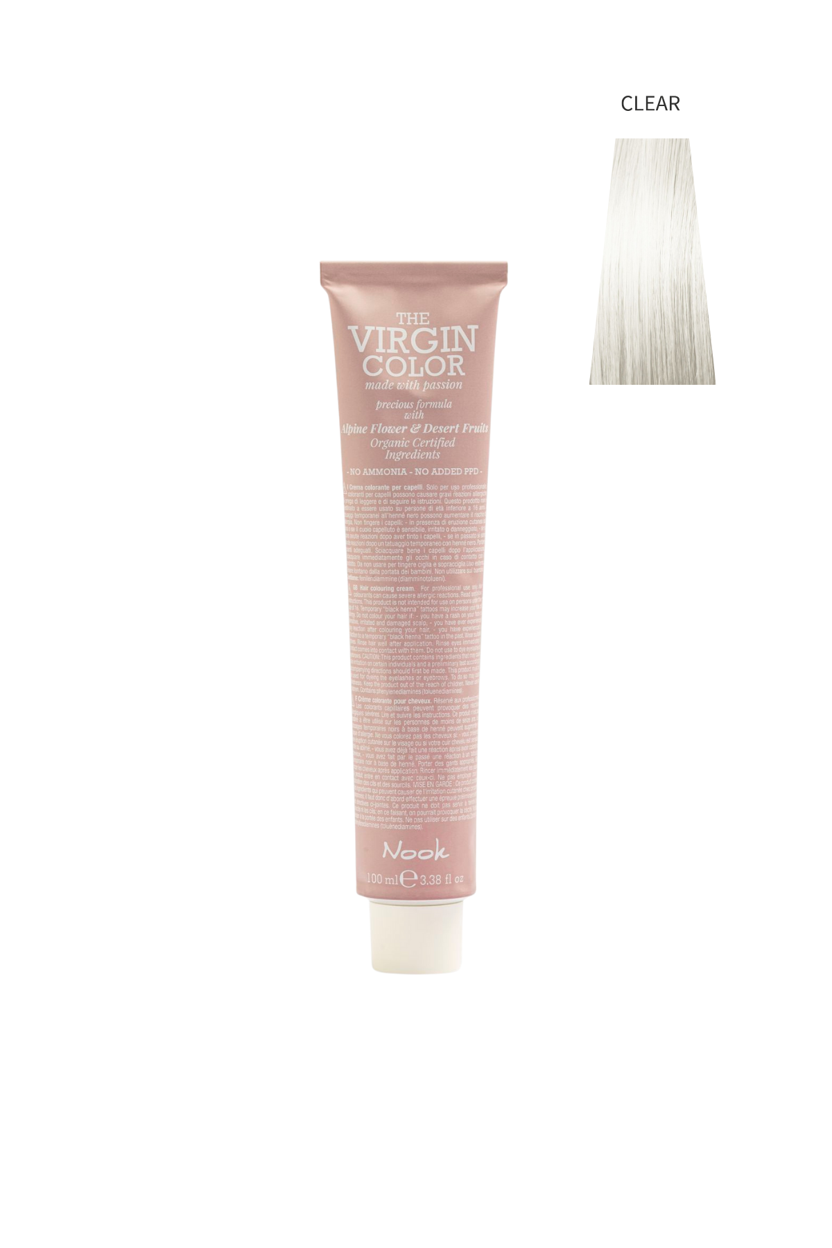 Nook Virgin Color Profesyonel Saç Boyası 100ml-Renk Pastelleyici/Parlaklık Artırıcı(MODULATOR-NÖTR BOYA)