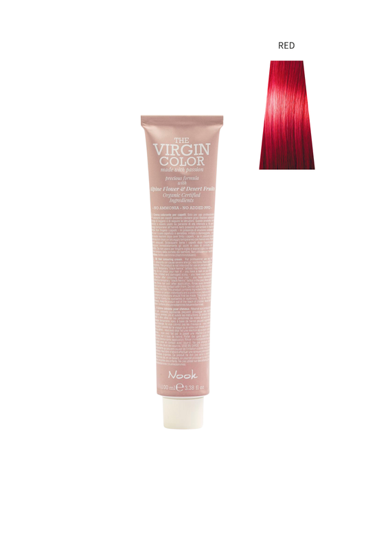 Nook Virgin Color Profesyonel Saç Boyası 100ml-Kırmızı Yoğunlaştırıcı/Ateş Kırmızısı (MODULATOR-KIRMIZI)