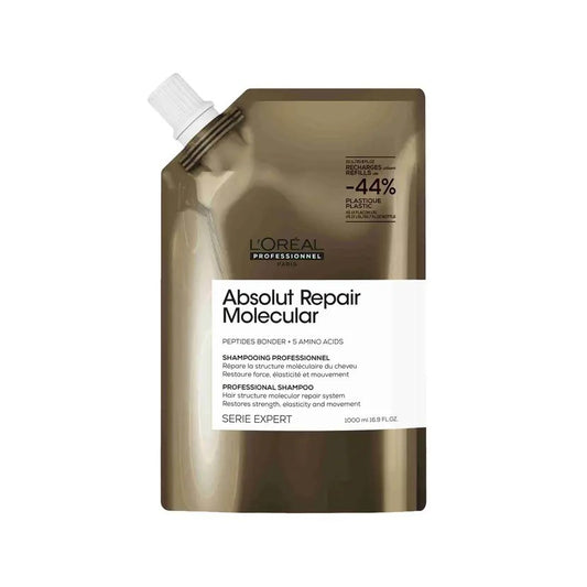 L'Oreal Professionnel Absolut Repair Molecular Yıpranmış Saçlar İçin Onarıcı ve Güçlendirici Şampuan Refilli 1000ml