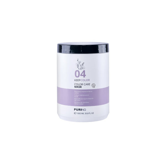 PURING 04 KeepColor Boyalı Saçlar için Keten Tohumu & E Vitaminli Renk Koruyucu Saç Maskesi 1000ml