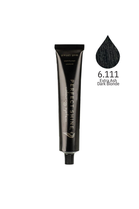 Perfect Shine Permanent Profesyonel Saç Boyası 100ml -Ekstra Yoğun Küllü Koyu Sarı (INTENSE ASH-6.111)