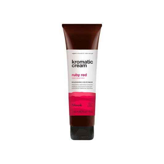Nook Kromatic Cream Ruby Red Yoğun Kırmızı Ton Yapıcı Işıltı Veren Saç Maskesi 150ml 