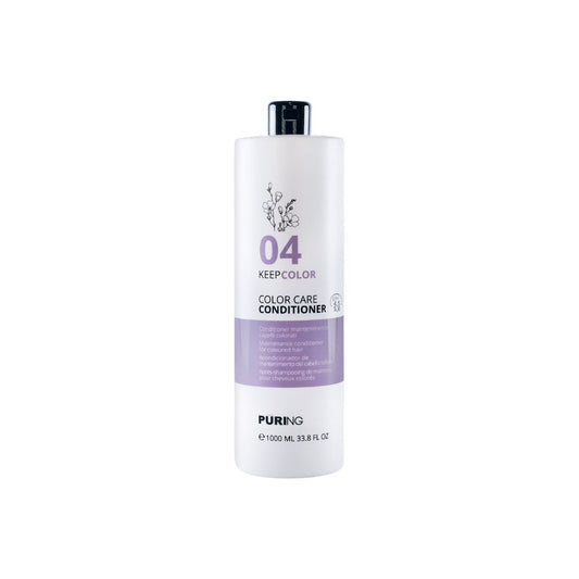 PURING 04 KeepColor Boyalı Saçlar için Keten Tohumu Yağı&E Vitaminli Renk Koruyucu Saç Kremi 1000ml