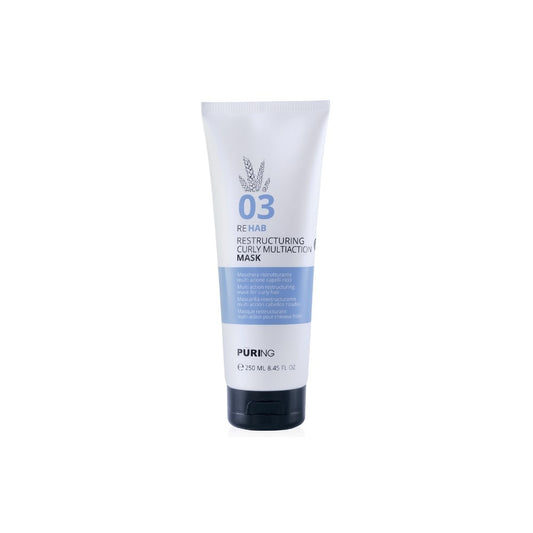 PURING 03 Rehab Kıvırcık Saçlar için İpek&Buğday Proteinli Bukle Belirginleştirici Saç Maskesi 250ml