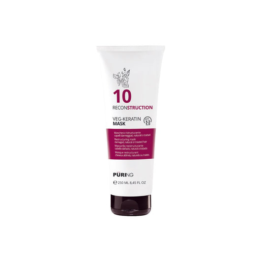 PURING 10 Reconstruction Yıpranmış Saçlar için Bitkisel Keratin & Amino Asitli Onarıcı Saç Maskesi 250ml