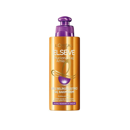 L'Oreal Paris Elseve Mucizevi Amla Yağı Bukle Belirginleştirici Saç Bakım Kremi 200ml